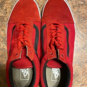 Red old school vans